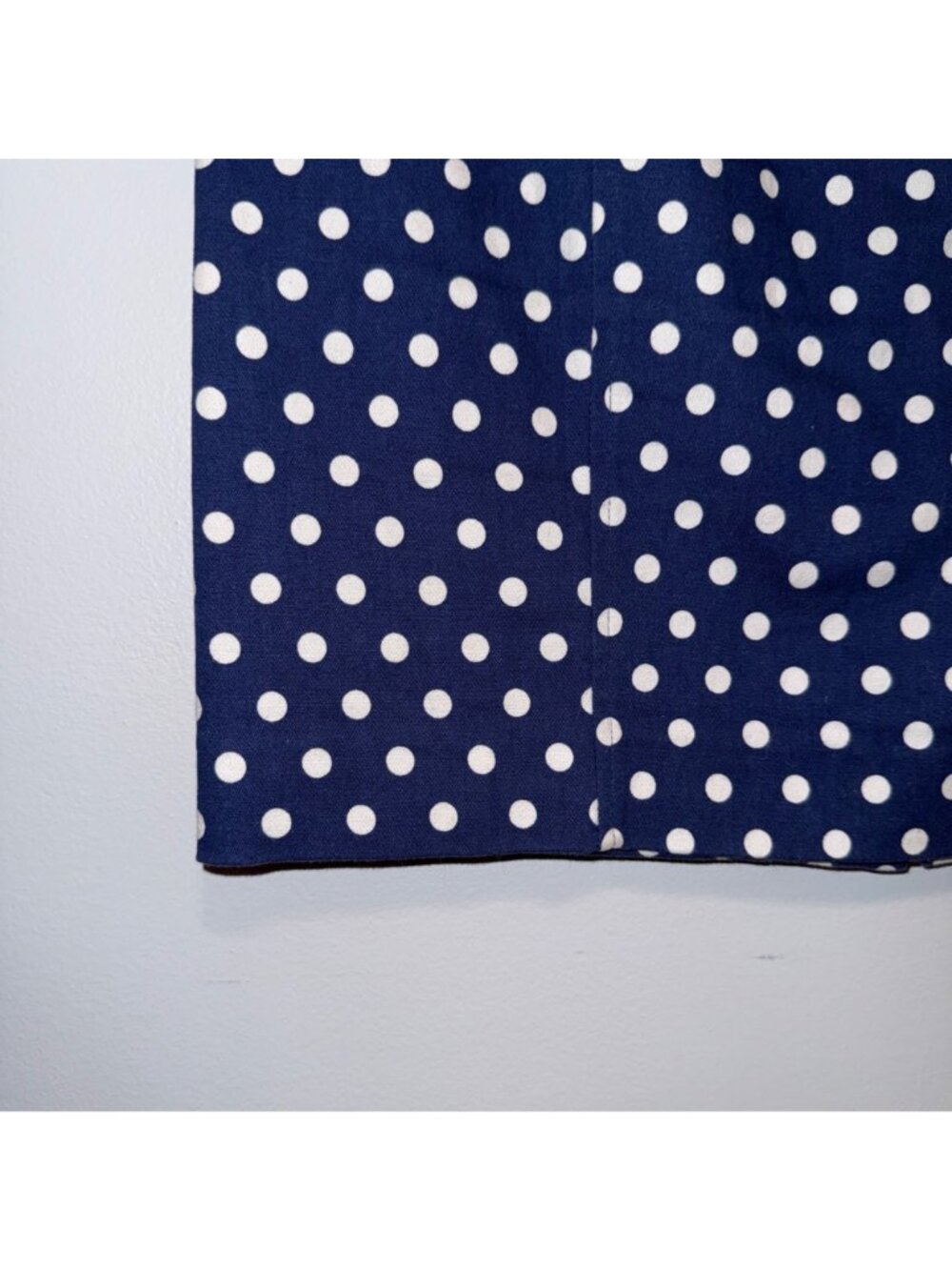 Pixley Navy & White Polka Dot Skirt Size Large Womens Casual A-Line Style - Picture 2 of 5